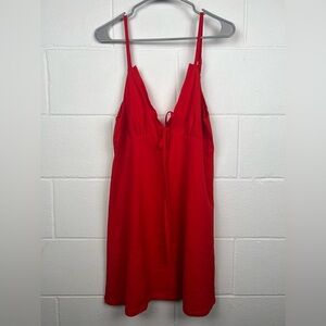Beautiful Sexy Red Dress with Spaghetti Straps zip back size medium